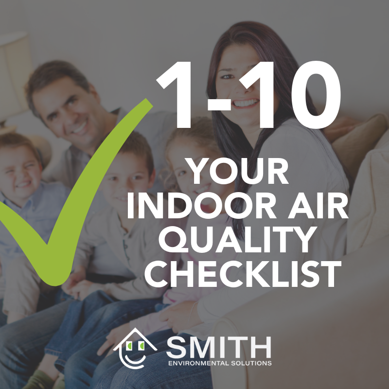 1 to 10 YOUR INDOOR AIR QUALITY CHECKLIST with